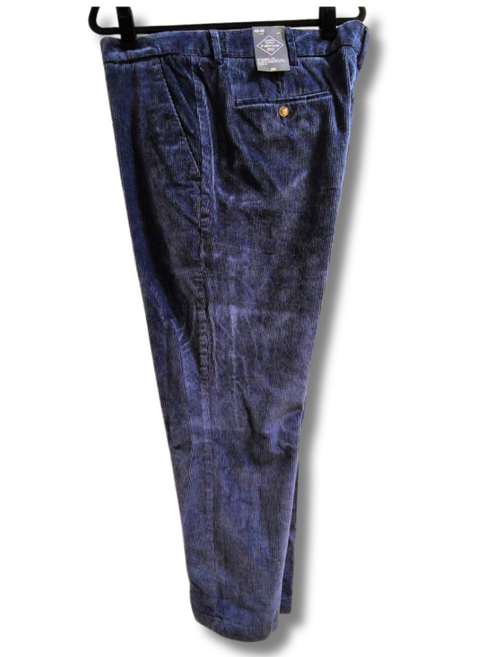 NWT St. John's Bay Men's Straight Fit Corduroy Pants - 40x30 Navy